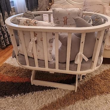 yataq az: Oğlan və qız üçün, Yumru, Beşik, Dəst ilə, Matras ilə, Yellənmə mexanizm ilə — 2