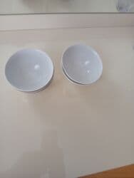 Tort və şiriniyyat qabları: Kasalar, 8 ədədli dəst, rəng - Ağ, Keramika — 2