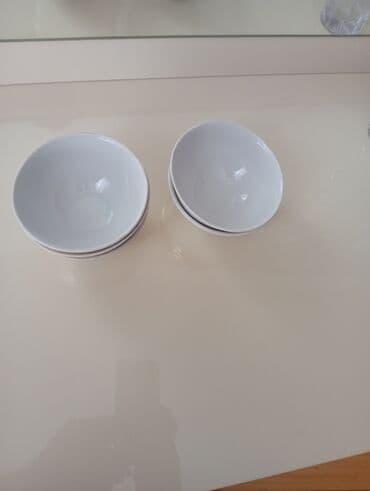 Блюда для тортов и сладостей: Миски, Набор из 4 шт., цвет - Белый, Керамика — 2