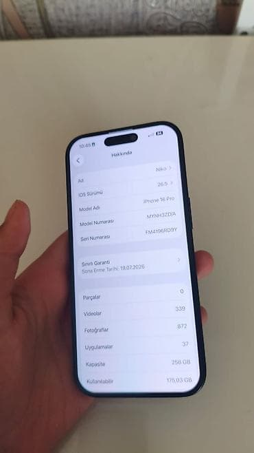 irşad telecom iphone x: IPhone 16 Pro, 256 GB — 8