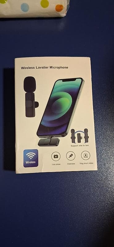 Məhsul: Wireless Lavalier Microphone (simsiz yaxa mikrofonu)