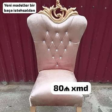 ütu stolu: Taxtalı süsləməli, yumşaq oturacaqlı nahar/kreslo stulları - Klassik — 5