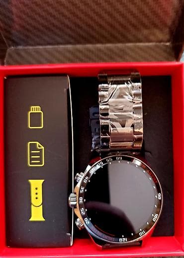 smart saat dt7: Yeni, Smart saat, Smart, Sensor ekran, rəng - Gümüşü — 1