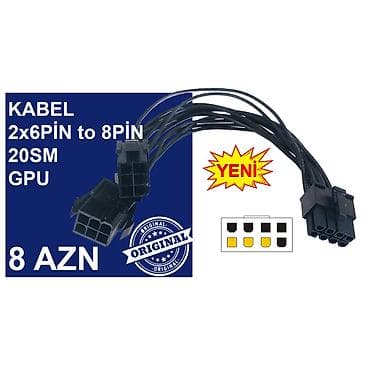 Elektronika: Kabellər "6PİN FEMALE to 8PİN MALE Original" MƏHSULLAR TAM — 4