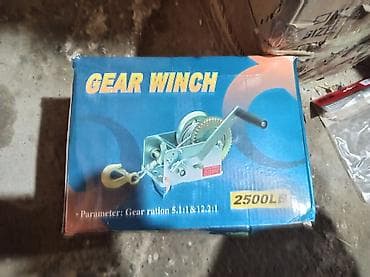 kabel yeri acan: Mexaniki əl vintci – Gear Winch 2500 LB - Daşıma gücü: 2500 lb — 1