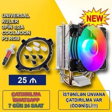 вентилятор для компьютера: Kulerlər/Fanlar/Breketlər SAYLA ALANA VƏ USTALARA TOPDAN QİYMƏTLƏ — 5