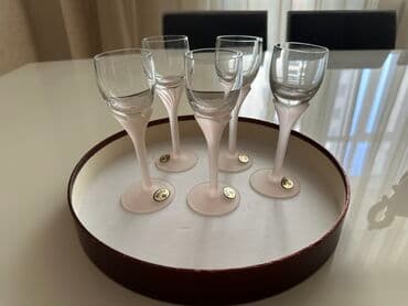 qab dəstləri: Qədəhlər, Şüşə, 18 ədədli dəst, Çexiya — 7