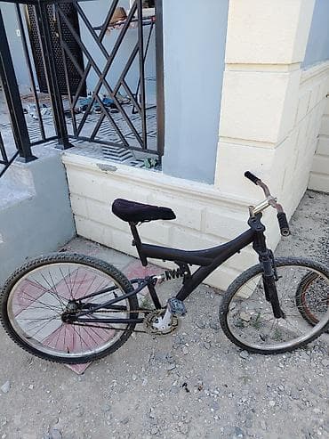 Dağ tipli velosiped – tam asqılı (ön çəngəl + arxa amortizatorlu)