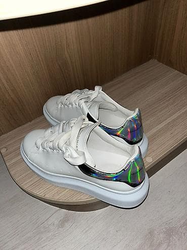 Ayaqqabılar: Orijınal Alexander McQueen Ağ rəngli uniseks krossovkalar - — 6