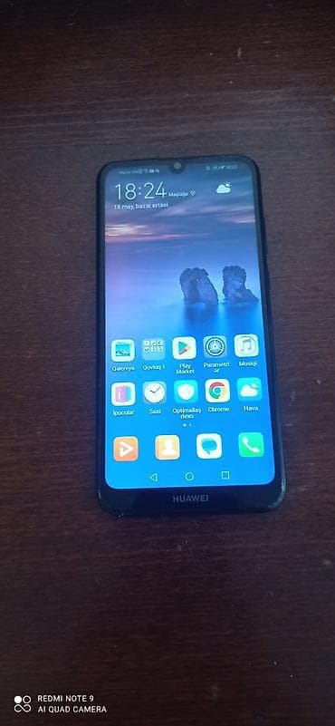 xiaomi redmi note 10 lite: Huawei Y6, 32 GB, rəng - Qara, Barmaq izi — 6