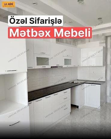 Özəl sifarişlə hazırlanmış mətbəx mebeli - Müasir, minimalist dizayn — 1