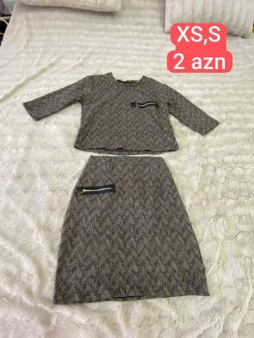 ketan dest: Qadın geyimləri dəsti – müxtəlif ölçülər 1) Qara bluz - Brend: Amisu — 4