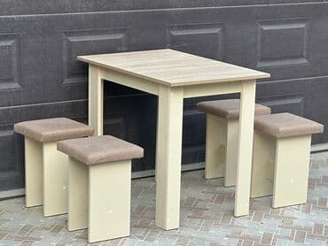 yazı masa: Mətbəx üçün, 4 stul — 3