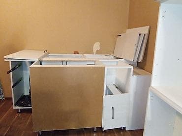 tv divar dizayn: Mətbəx üçün modullu mebel dəsti - Rəng: açıq ağ/boz ağac teksturalı — 4