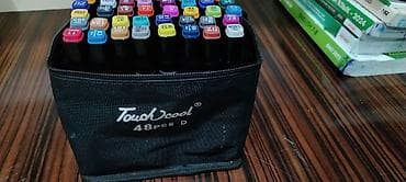 Markalar: Touchcool 48 rəngli marker dəsti – 48PCS D - Spirt əsaslı, iki uclu — 2