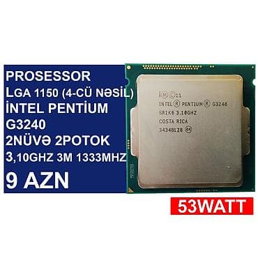 komputer prosesor: Prosessorlar “LGA 1150 socket (4cü nəsil)” ⭐LGA 1150 (4cü nəsil) İntel — 4