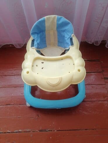 gundelik don: Uşaq gəzdiricisi (walker) - Rəng: krem + mavi - Yumşaq oturacaq — 1