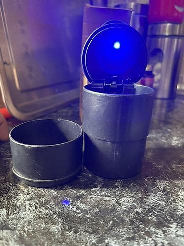 kul qabı: Avtomobil üçün LED işıqlı külqabı - Material: qara rəngli möhkəm — 3