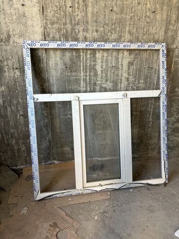 Qapılar və aksessuarlar: Yeni İkiqat şüşə paketi Plastik pəncərə, Еni: 165 sm, Uzunluğu: 157 sm — 1