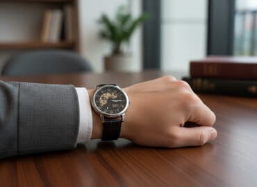 qol saatları kişi ucun: Yeni, Qol saatı, rəng - Qara — 1