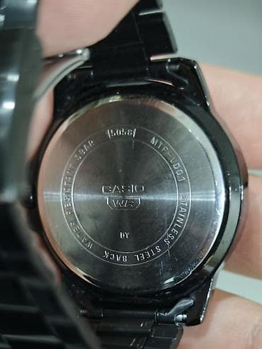 kohnə sifer: CASIO kişi qol saatı - Model: MTP-VD01 (arxa qapaqda MTP-VD01 qeyd — 3