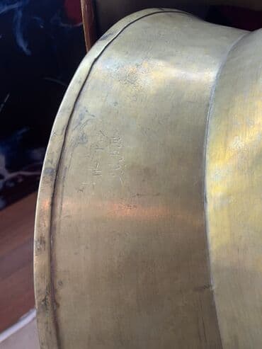 Mercedes-Benz: Böyük ölçülü latun (pirinç) sini/çanaq - Material: qalın pirinç — 4