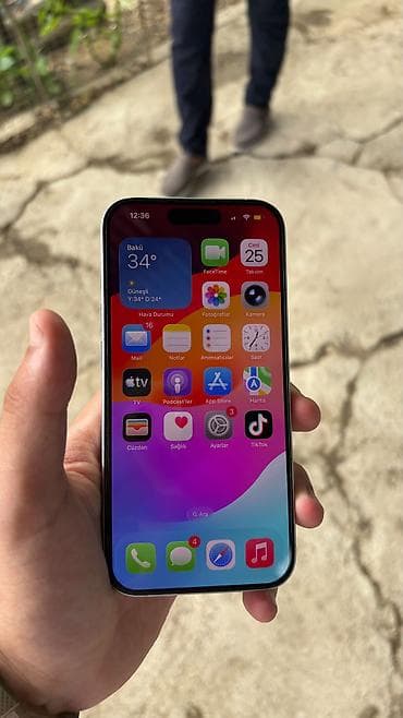tv bu 2: IPhone 15 Pro, 256 GB, Ağ, Zəmanət, Simsiz şarj, Face ID — 3