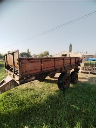 Kənd təsərrüfatı üçün ikioxlu qoşqu (traktor üçün) - Güclü metal