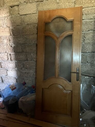 qifil sekilleri: Məhsul: Taxta daxili qapı - Material: Möhkəm ağac (təbii ağac — 2