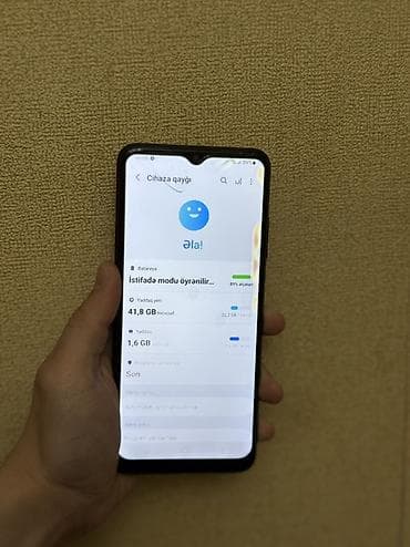 Samsung Galaxy A22 5G, 64 GB, rəng - Qara, Barmaq izi