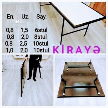 столовая в аренду: Oturacaqlar,stol stul kirayəsi. Ad günləri, nişan, xına, toy axşamı — 2