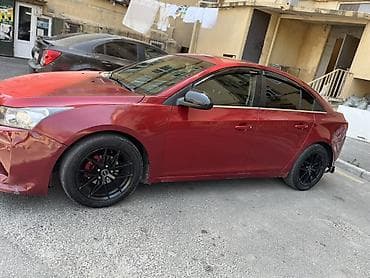 chevrolet cruze diffuser: Chevrolet Cruze sedan – qırmızı rəng, idman tərzində tam kuzov dəsti — 4