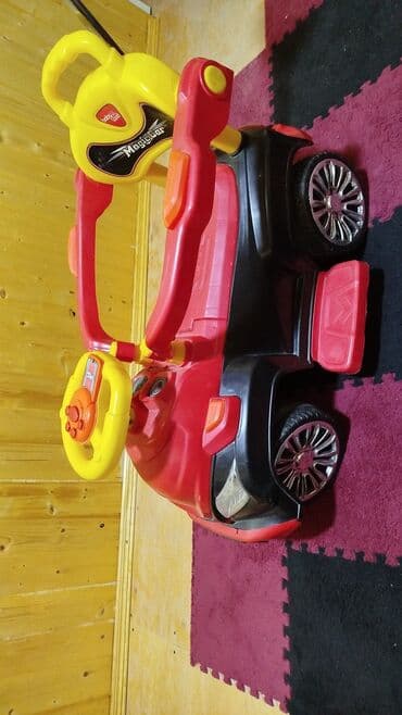 Uşaq üçün itələmə maşını – Baby Land Magic Car - Rəng: qırmızı/sarı