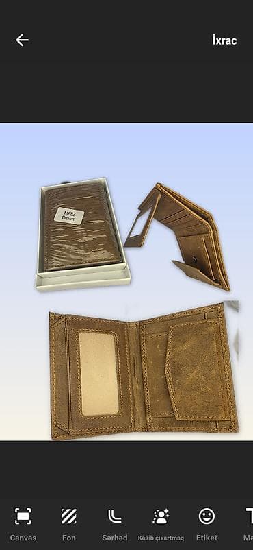 kart qabi: Pulqabı, Təbii dəri, Yeni — 1