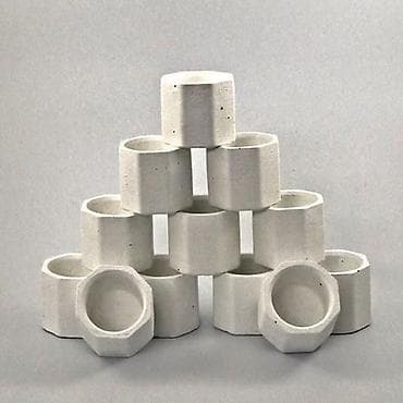 fokus bonsai: Məhsul: Kiçik dekorativ saksı qabları (poliedr formalı) • Dizayn — 4