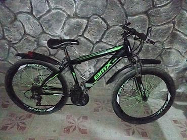 real gitara: BMX GTX dağ velosipedi - Rəng: qara-yaşıl dizayn, çərçivə və təkər — 1