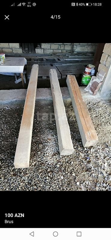 5 20 taxta qiymeti: Məhsul: Taxta bruslar Təsvir: - 3 ədəd kəsilmiş taxta brus - Dördkünc — 2