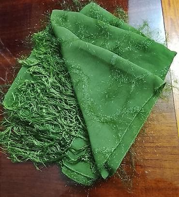 Yemşil rəngli zərif şal/şarf - Material: yüngül, şəffaf tekstura; — 4