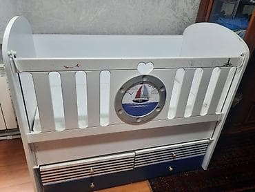 nikel boru: Oğlan və qız üçün, Dördbucaq, Beşik, Dəstsiz, Matrassız, Yellənmə mexanizmsiz — 1