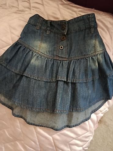 Uşaq üçün cins ətək 5,6,7yaş - Material: klassik mavi denim (cins) - lalafo.az -da Uşaq üçün cins ətək 5,6,7yaş - Material: klassik mavi denim (cins) -