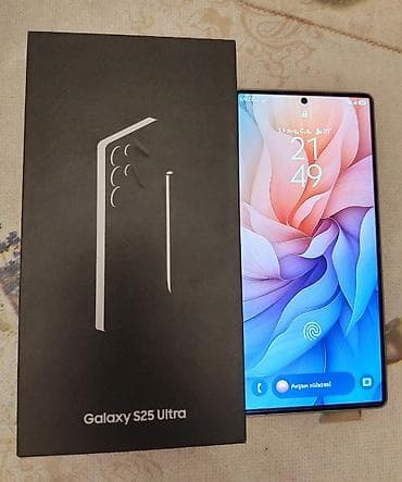 z fold 3: Samsung Galaxy S25 Ultra, 256 GB, rəng - Gümüşü, Sensor — 6