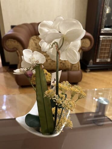 Süni güllər: Süni dekorativ masaüstü gül — 3