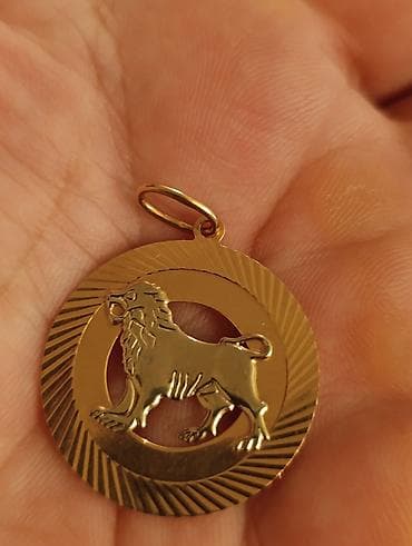 oglaq burcu: Kulon, Bürclər, Sarı qızıl, 583 Əyar, Qaşsız — 3