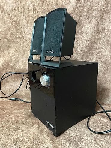 audio technica: Microlab Kolonka, Növ - Kompüter üçün, rəng - Qara — 2