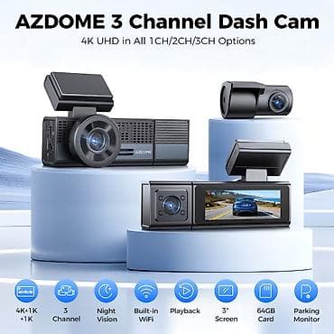 Видеорегистраторы: Videoqeydiyyatçı Azdome M500 3 Kameralı Videoqeydiyyatçı – Tam — 6