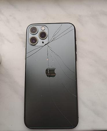 iphone 7 plus 2 el: IPhone 11 Pro, Space Gray, Qırıq — 1