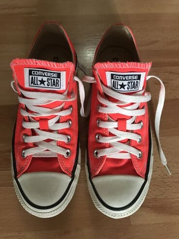 женские красные кеды: Ölçü: 39, rəng - Qırmızı, Yeni — 1