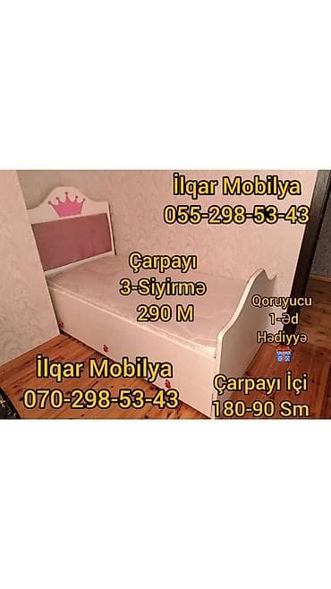 ucuz krafat: Oğlan üçün, Yeni, Çarpayı, Bazasız, Matrassız, Siyirməsiz — 4