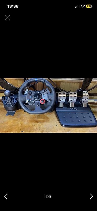 plestesin: Logitech G29 Driving Force sükan dəsti + 3 pedallı blok + mexaniki — 2