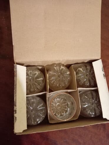 чайный набор: Стаканы, цвет - Белый, Стекло, Набор из 6 шт., Турция — 6